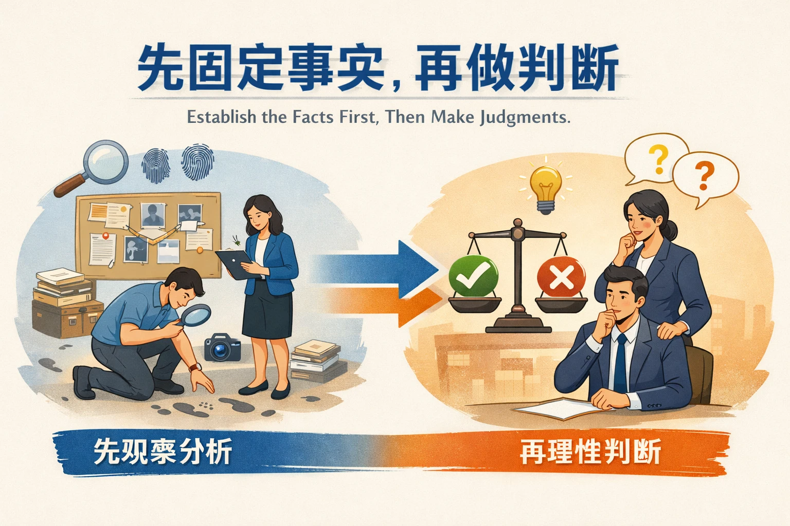 先固定事实，再做判断