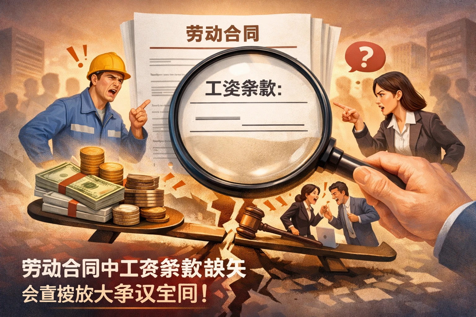 劳动合同中工资条款缺失，会直接放大争议空间