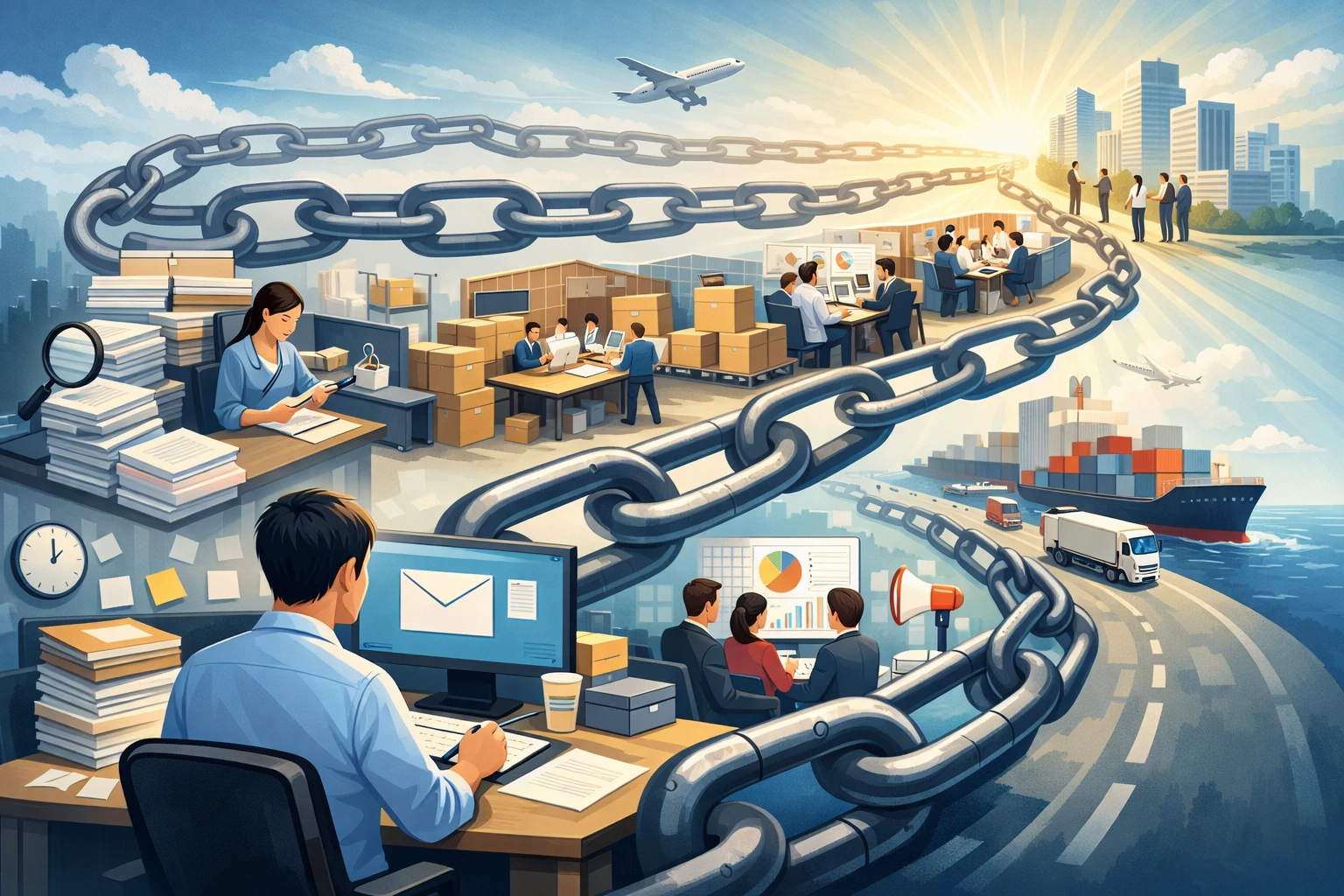 入职工作看似重复，实则链条很长