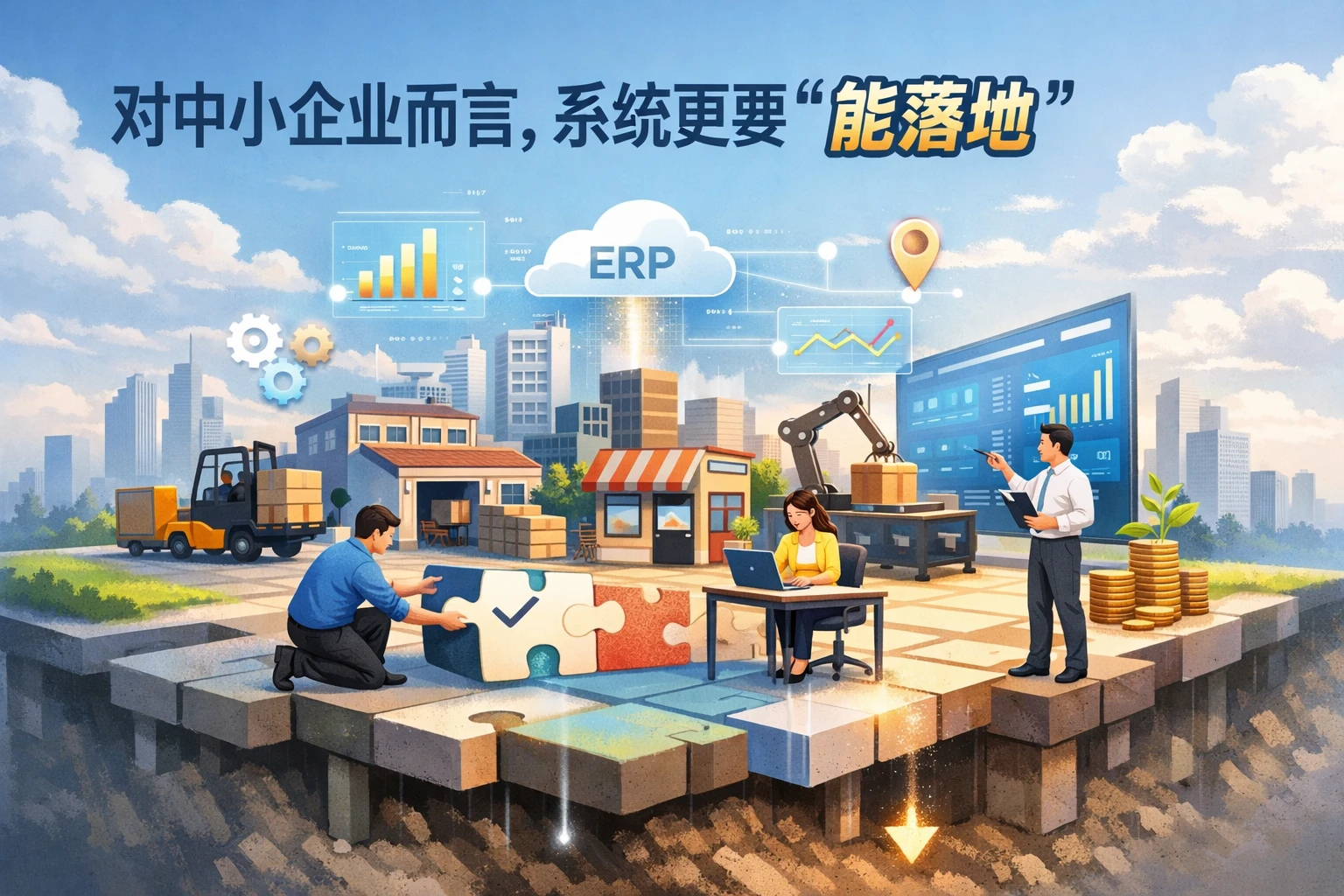 对中小企业而言,系统更要“能落地”