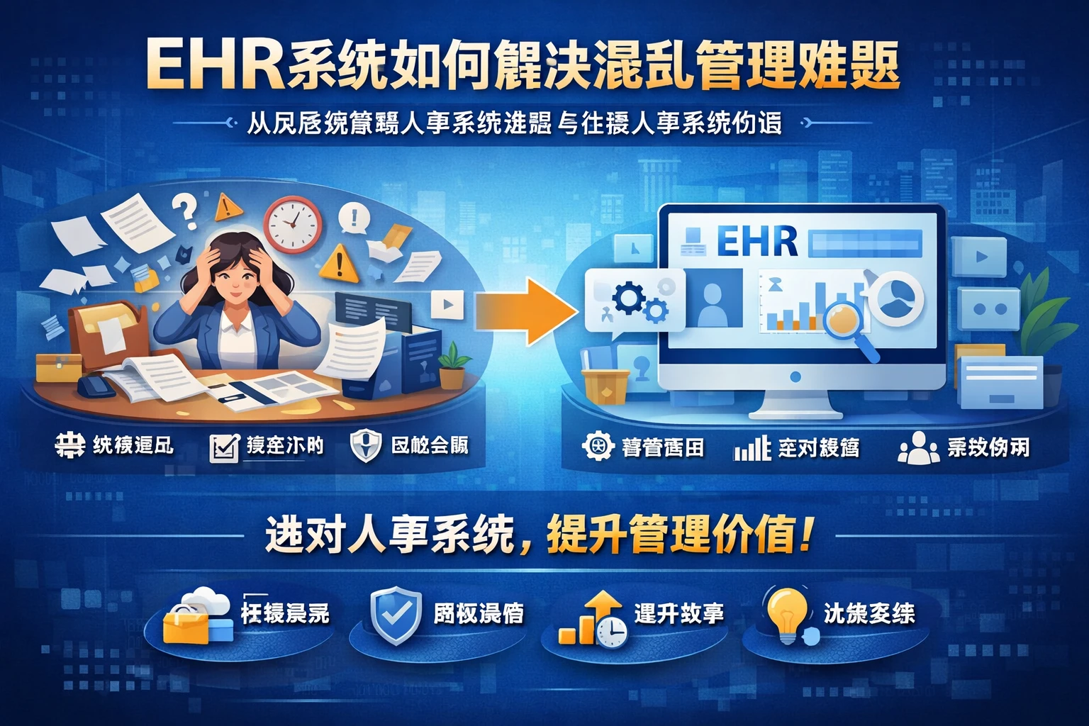 ehr系统如何解决混乱管理难题：从风险场景看人事系统选型与在线人事系统价值