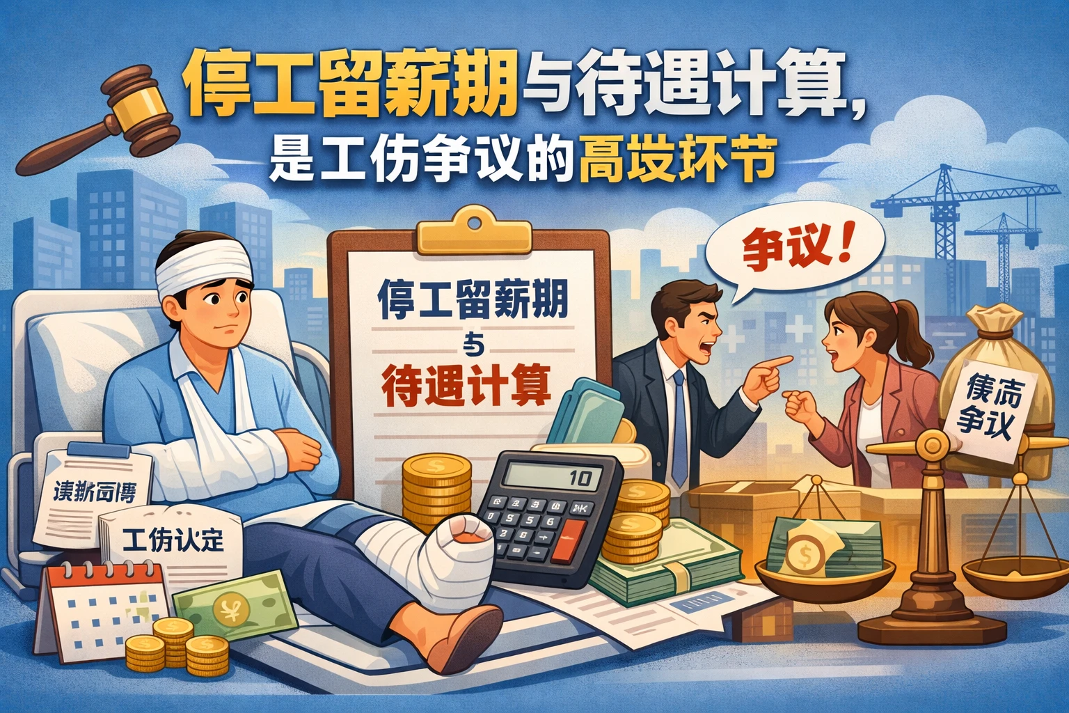 停工留薪期与待遇计算，是工伤争议的高发环节