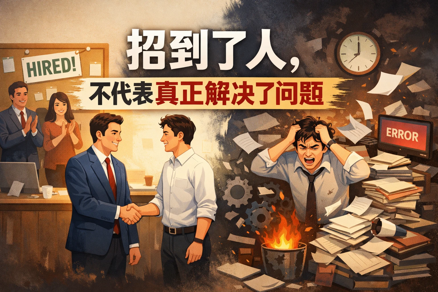 招到了人，不代表真正解决了问题