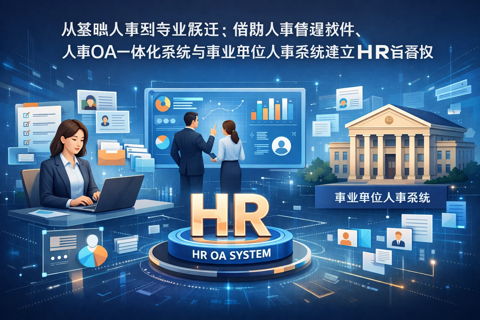从基础人事到专业跃迁:借助人事管理软件、人事OA一体化系统与事业单位人事系统建立HR话语权