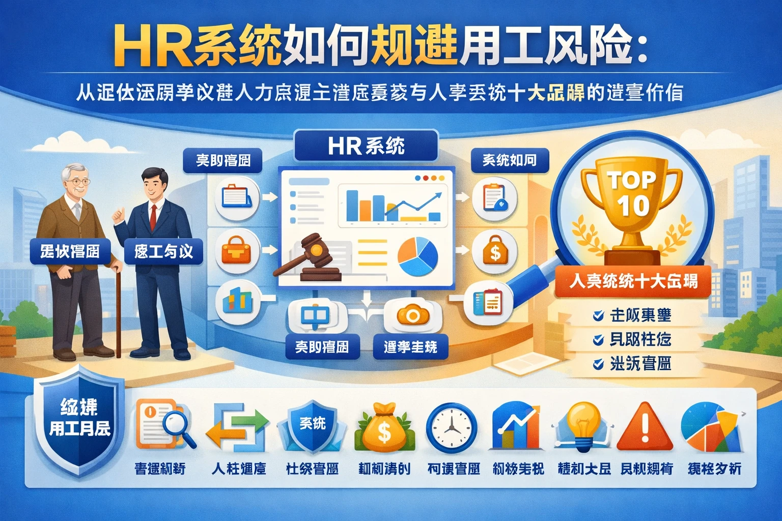 HR系统如何规避用工风险：从退休返聘争议看人力资源全流程系统与人事系统十大品牌的选型价值