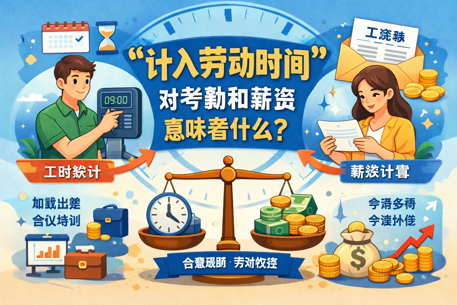 “计入劳动时间”对考勤和薪资意味着什么