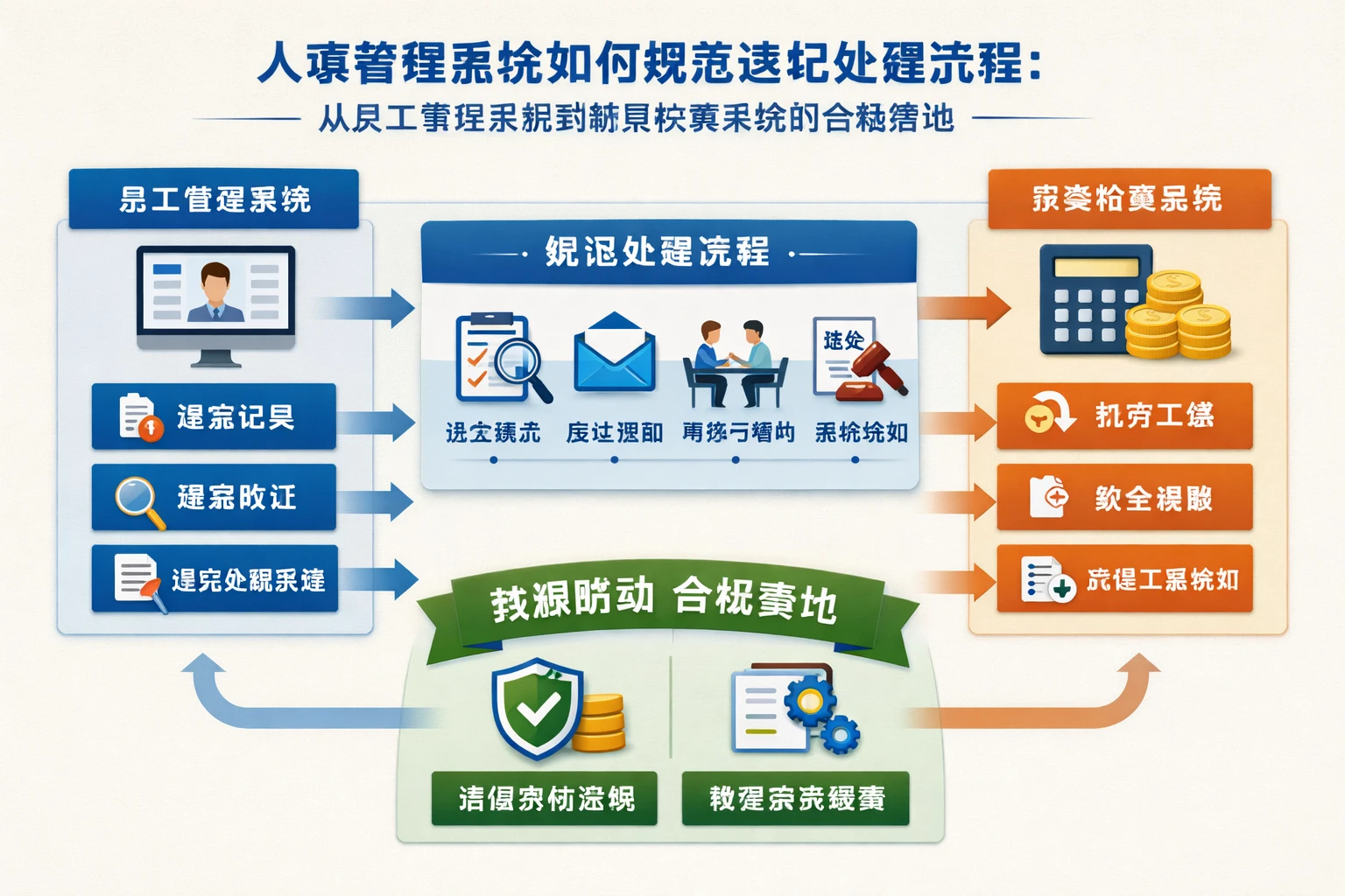 人事管理系统如何规范违纪处理流程：从员工管理系统到薪资核算系统的合规落地