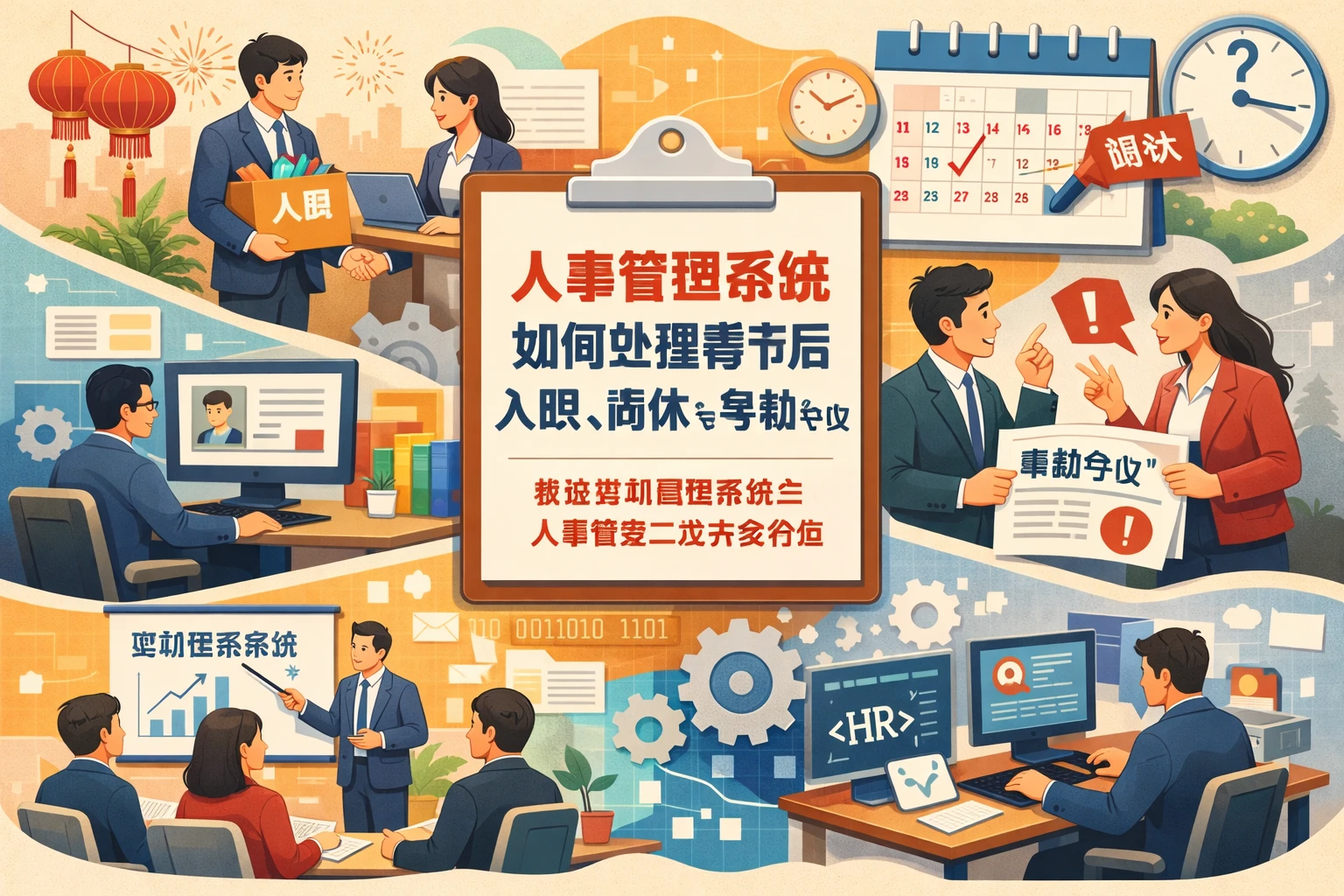人事管理系统如何处理春节后入职、调休与考勤争议：兼谈培训管理系统与人事系统二次开发价值