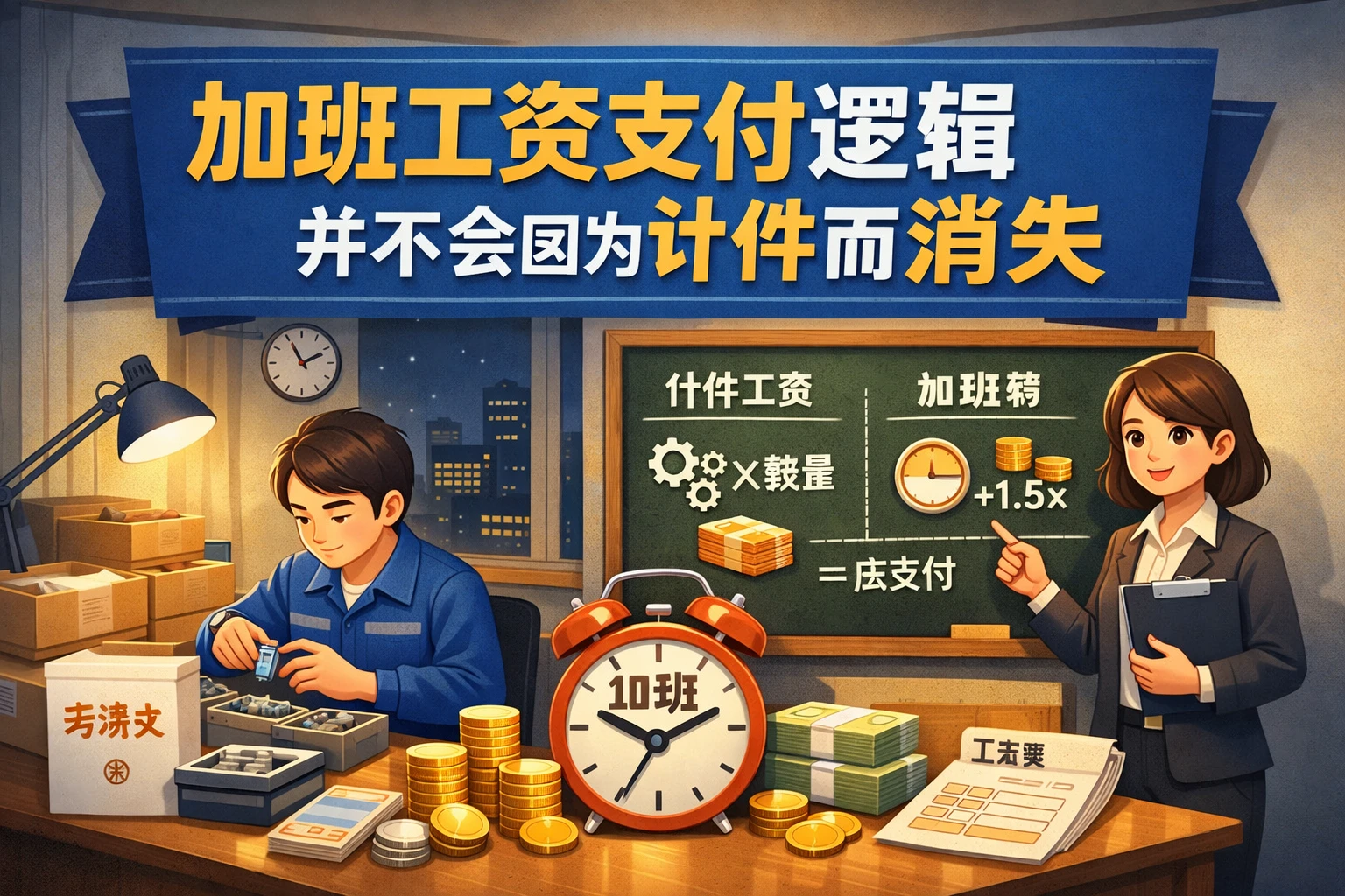 加班工资支付逻辑并不会因为计件而消失