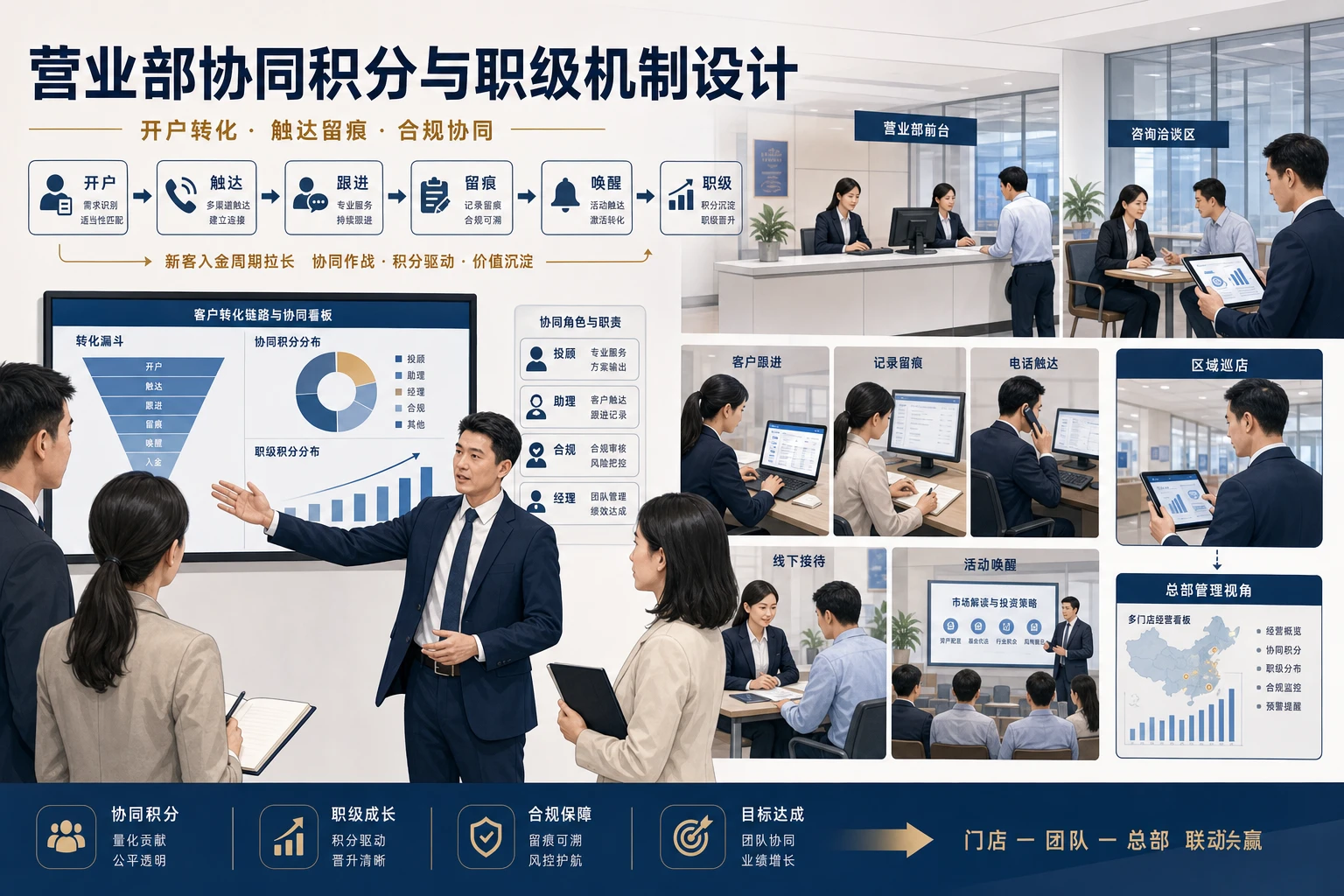 2026年新客入金周期拉长下营业部协同积分与职级机制设计