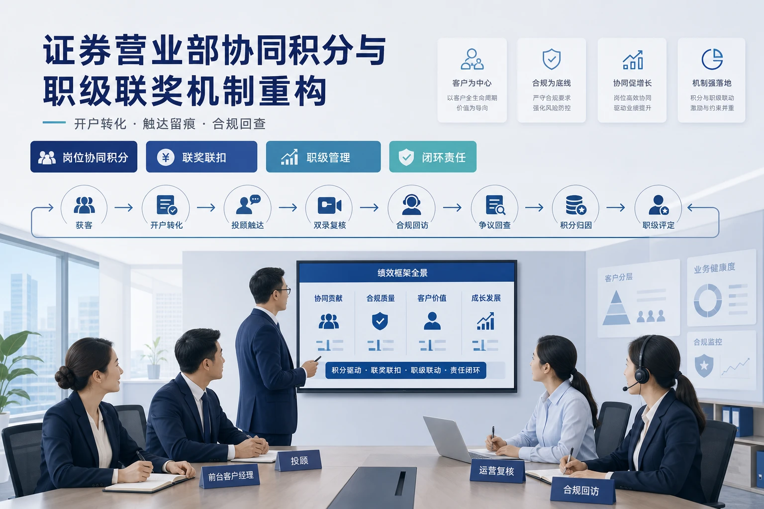 2026年证券营业部协同积分与职级联奖机制重构
