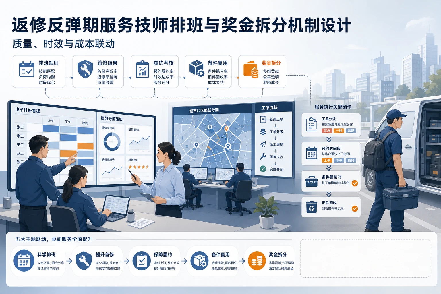 2026年返修反弹期服务技师排班与奖金拆分机制设计
