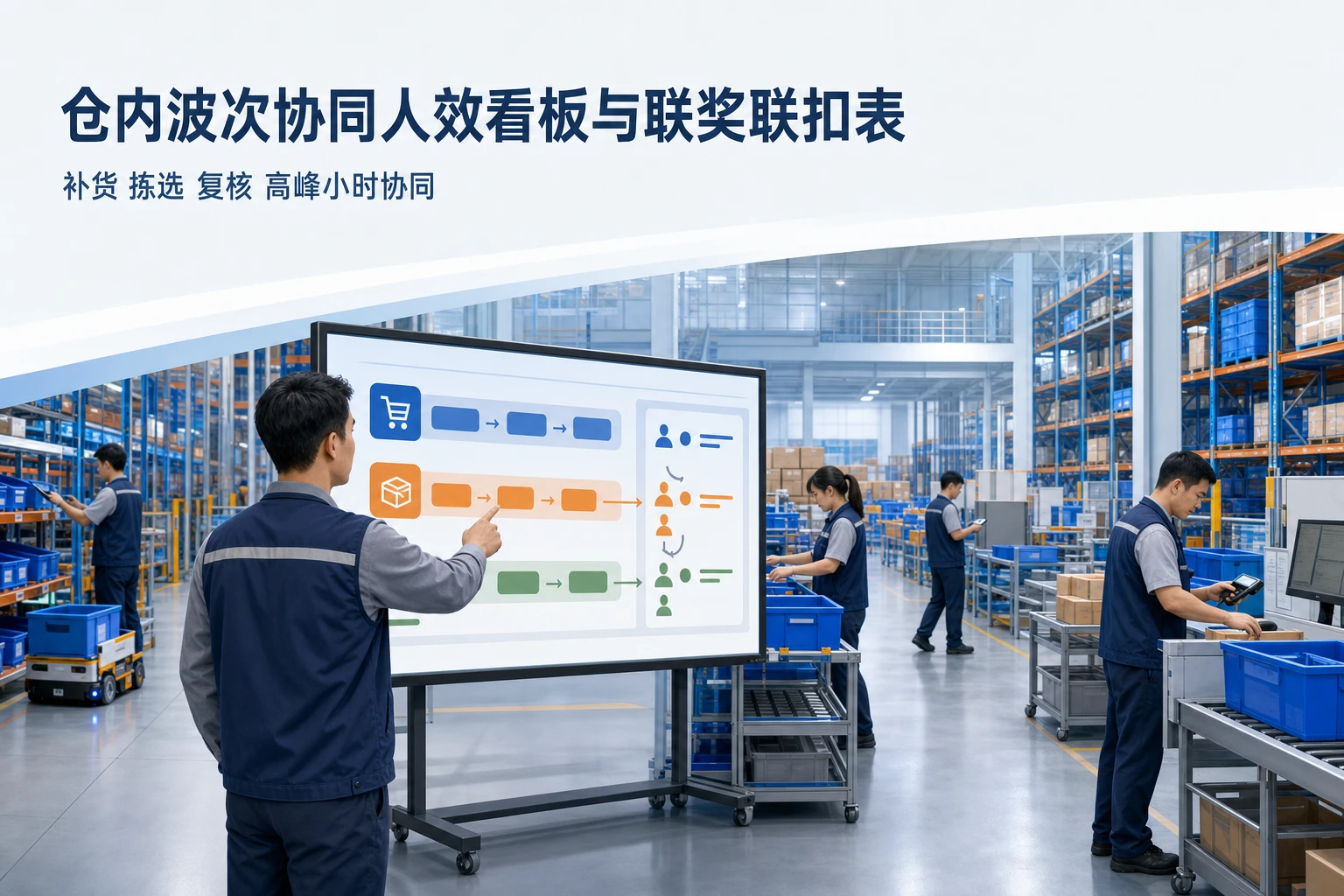 2026年仓内波次协同人效看板与联奖联扣表设计