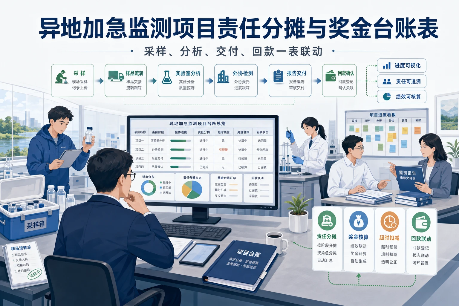 异地加急监测项目责任分摊与奖金台账表（2026年版）