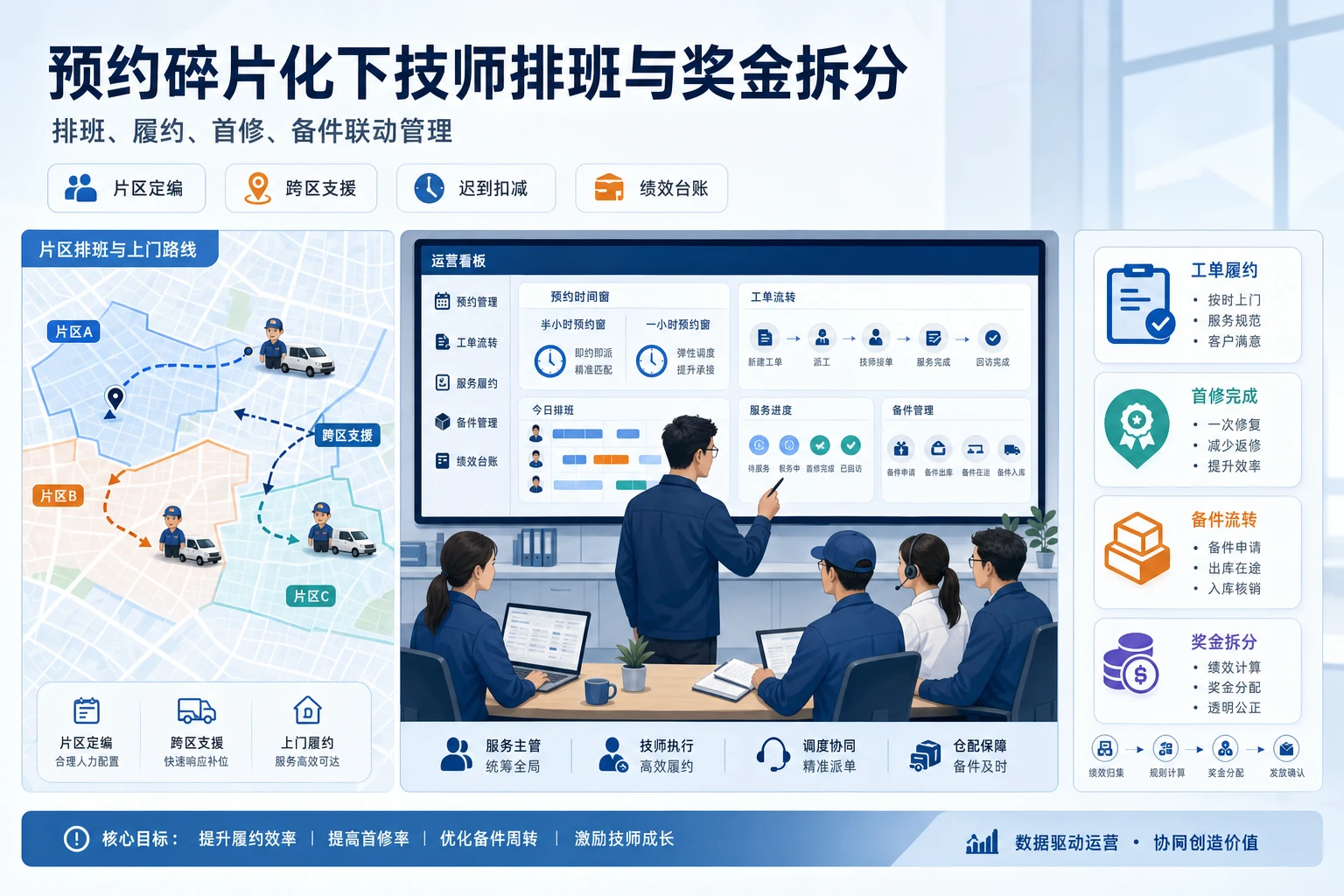 2026年预约碎片化下技师排班与奖金拆分机制设计