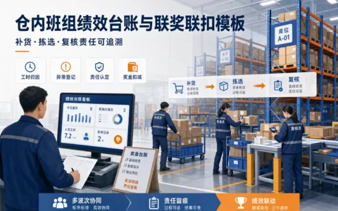 2026年仓内班组绩效台账模板：补货拣选复核责任归因与联奖联扣表