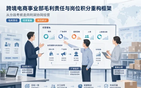 跨境电商绩效重构：事业部毛利责任划分、人效看板与岗位积分设计