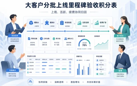 大客户分批上线里程碑验收积分表模板：SaaS实施绩效、CS拆账与续费扩容归因指南（2026年版）