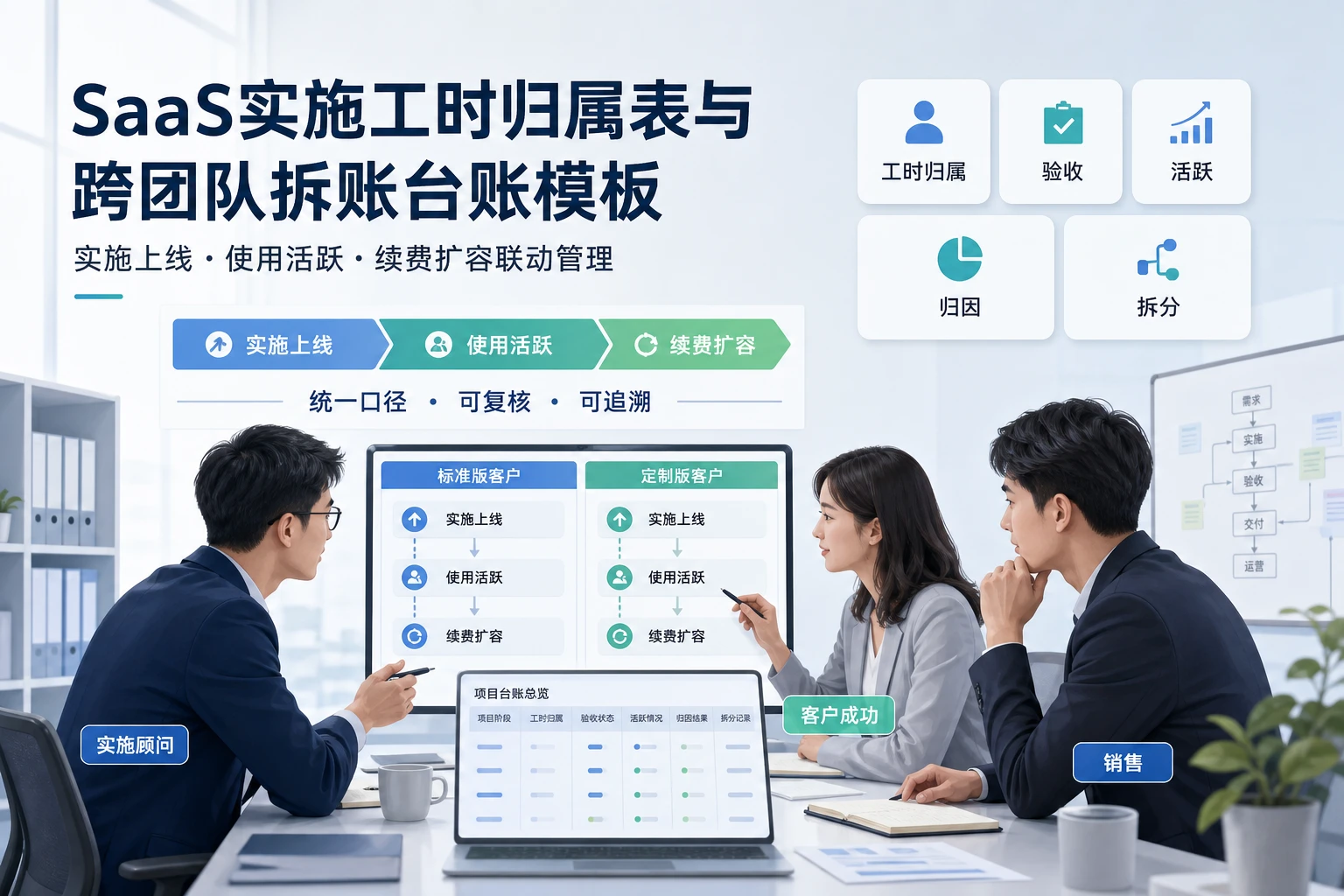 SaaS实施工时归属表与跨团队拆账台账模板（2026年版）