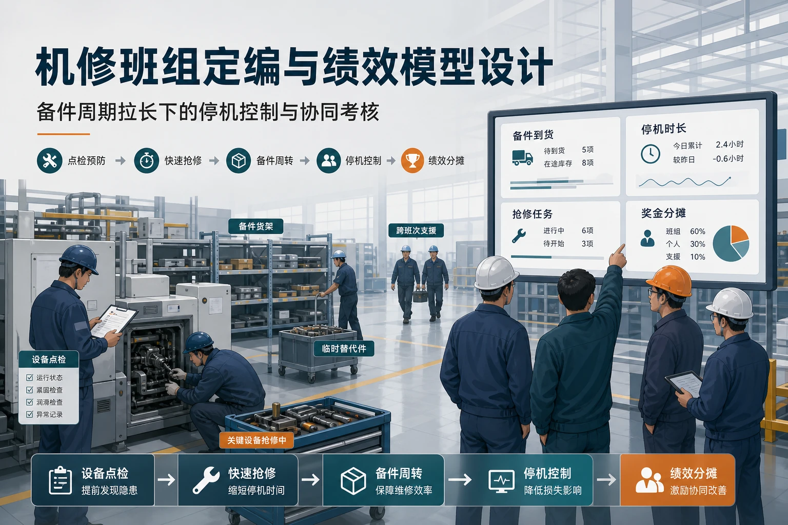 2026年进口备件周期拉长下机修班组定编与绩效模型设计