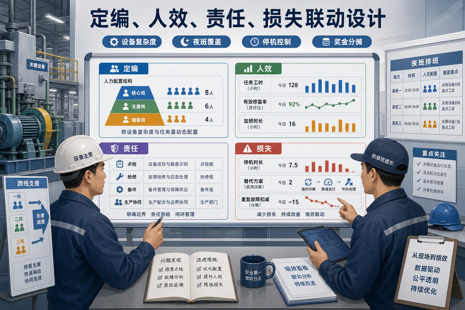 2026年进口备件周期拉长下机修班组定编与绩效模型设计