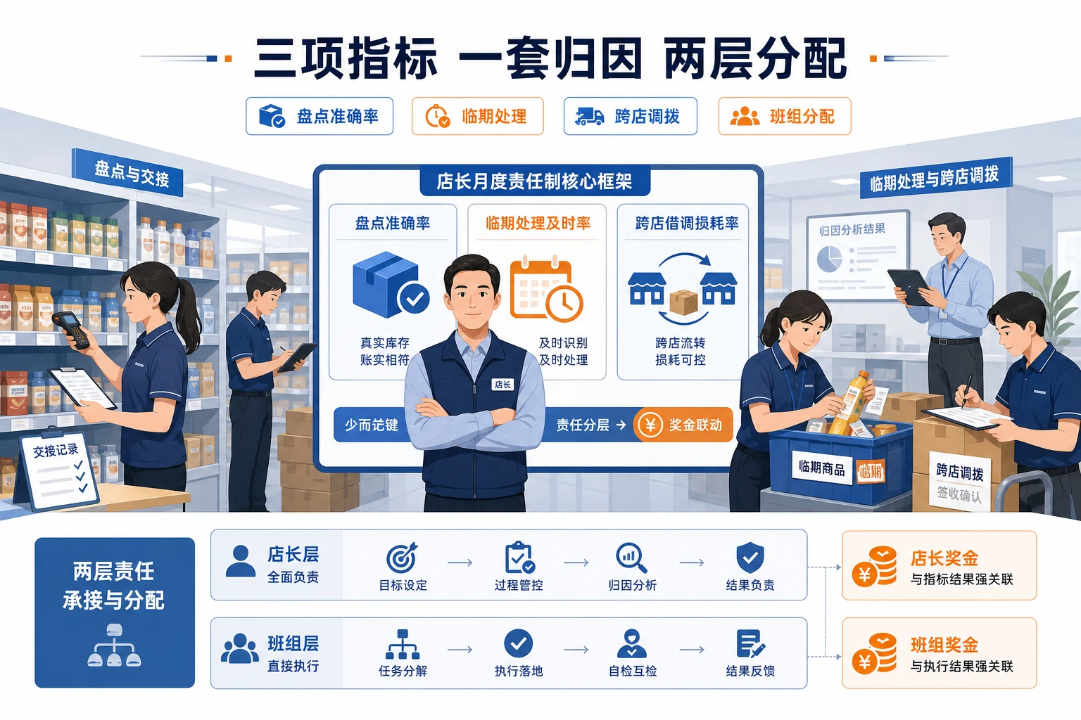连锁门店盘点报损与跨店调拨责任制设计（2026年版）