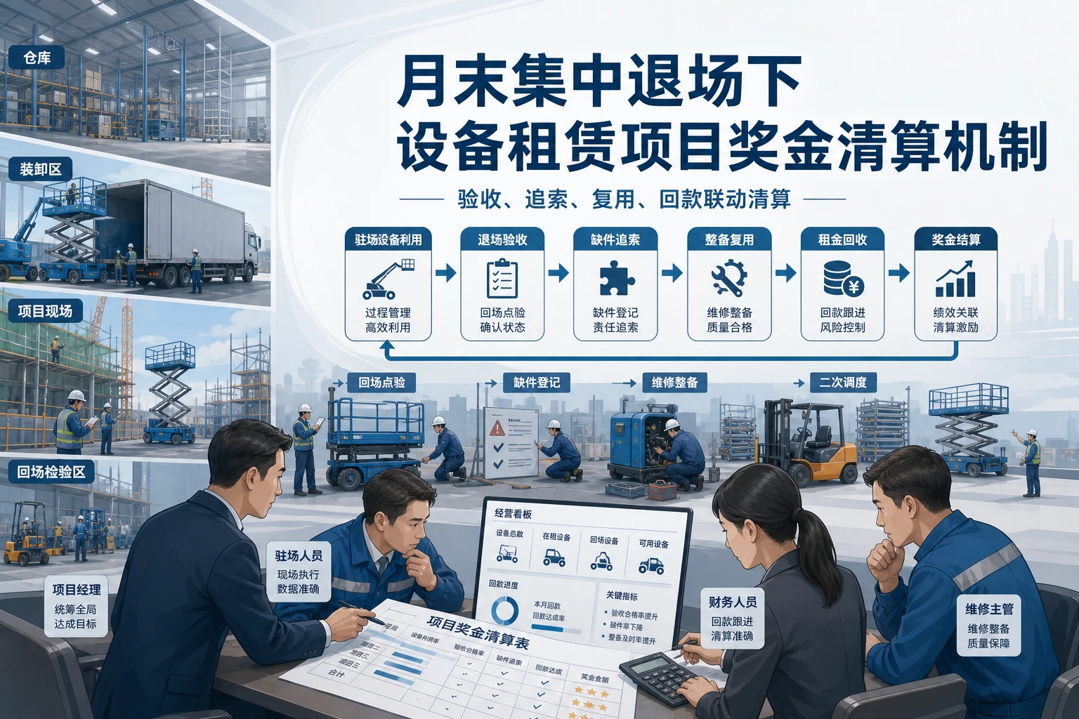 2026年月末集中退场下设备租赁项目奖金清算机制设计