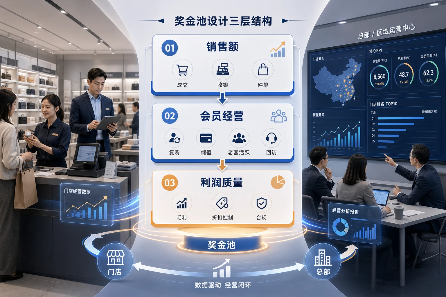 连锁门店奖金池纳入复购储值指标的设计方法（2026年版）