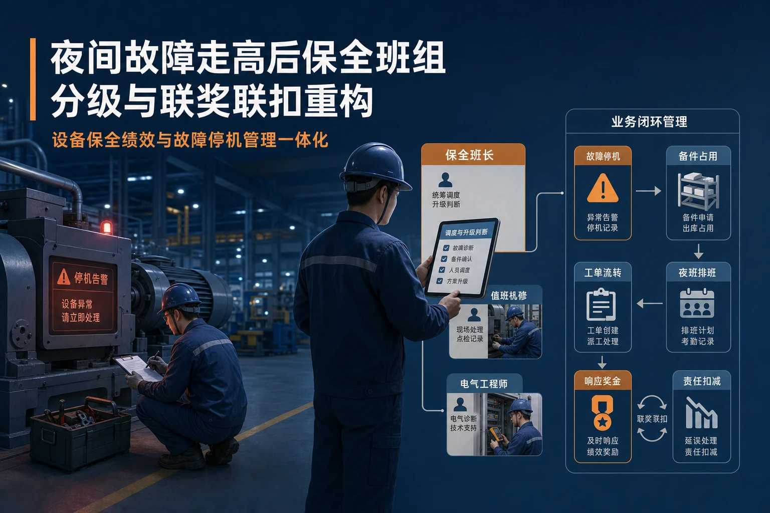 夜间故障走高后保全班组分级与联奖联扣重构（2026年版）