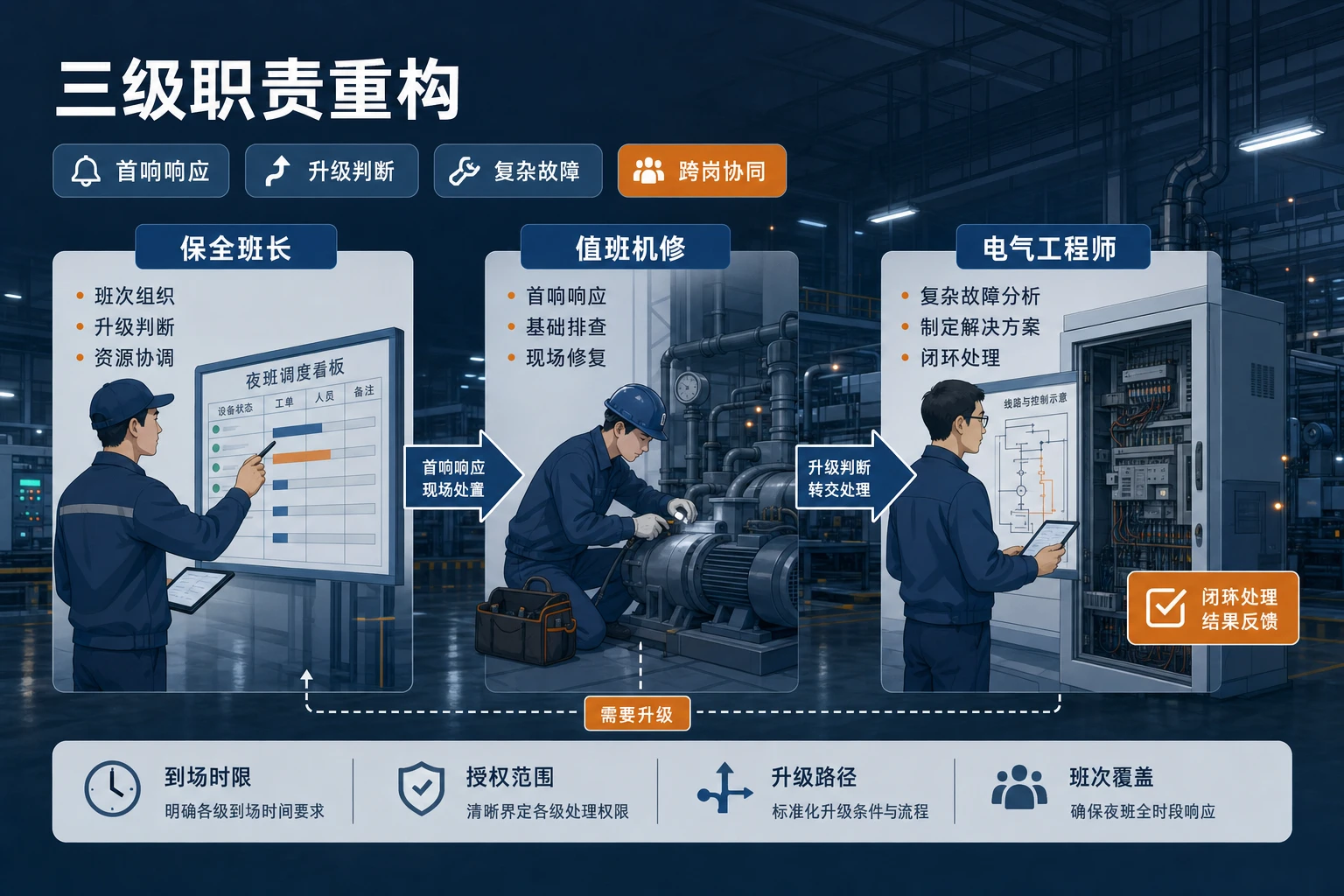 夜间故障走高后保全班组分级与联奖联扣重构（2026年版）