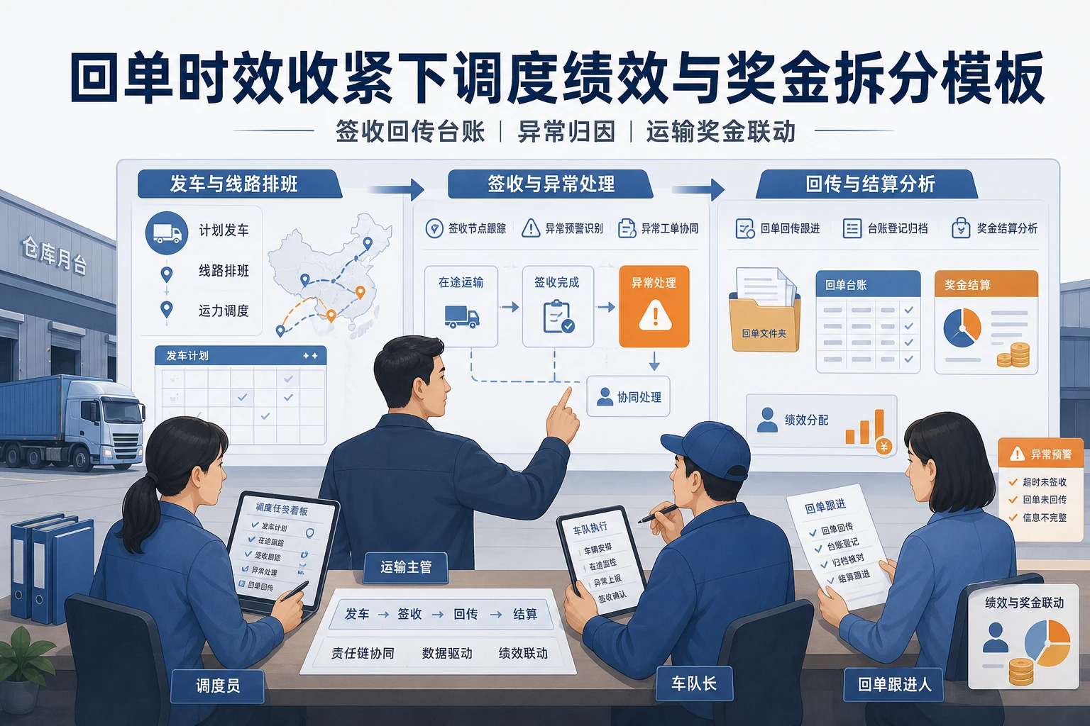 回单时效收紧下调度绩效与奖金拆分模板（2026年版）