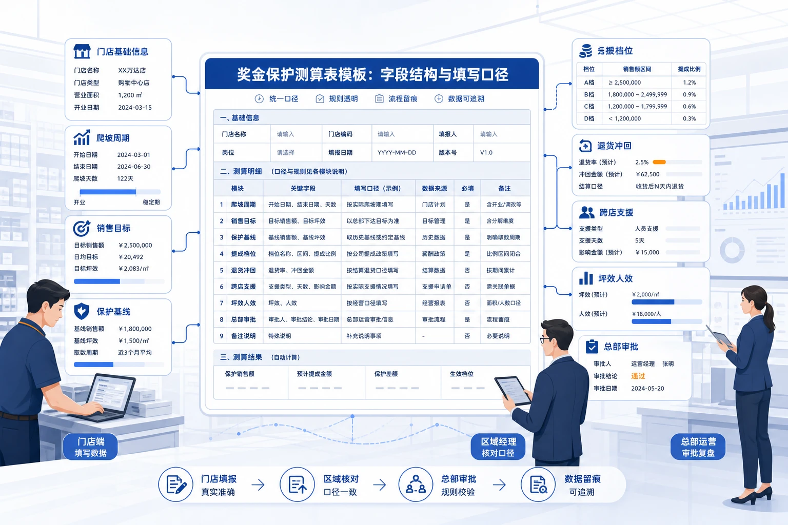 连锁门店新店爬坡期奖金保护测算表模板与使用指南（2026年版）