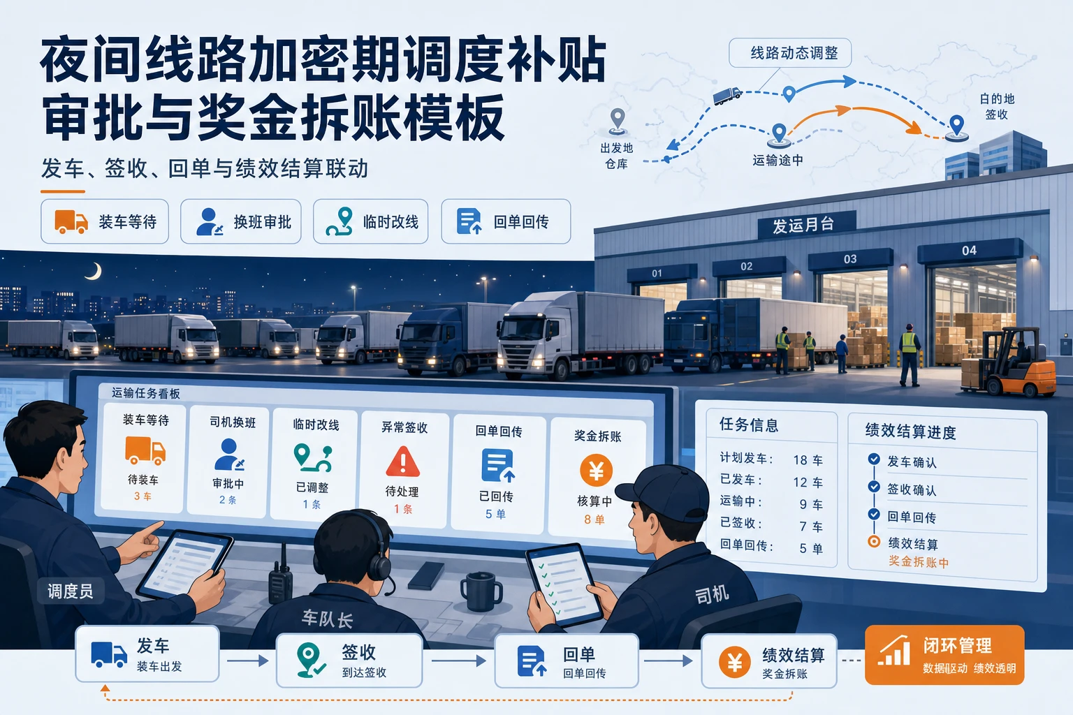 2026年夜间线路加密期调度补贴审批与奖金拆账模板