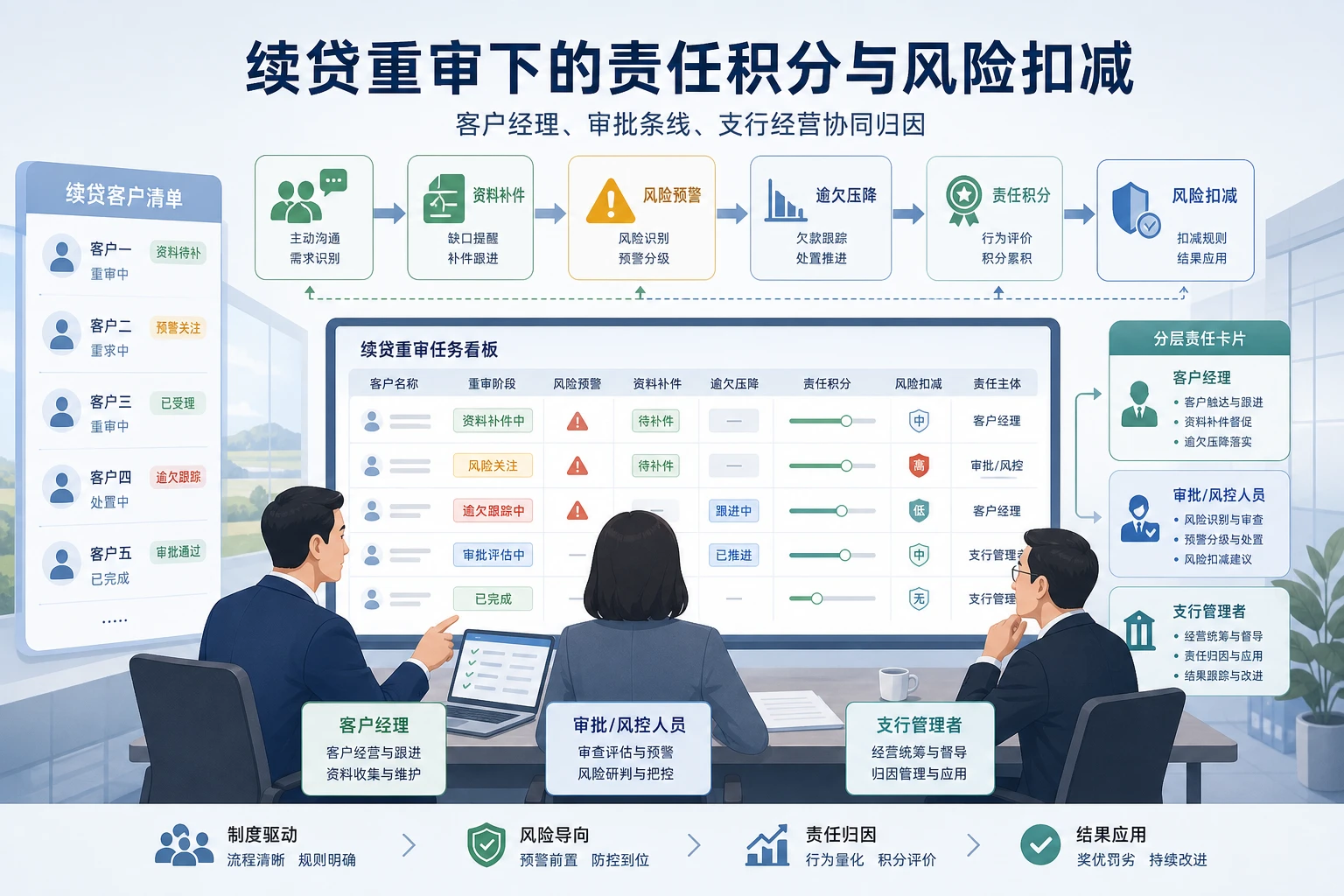 2026年续贷重审周期下农商行对公责任积分与风险扣减机制