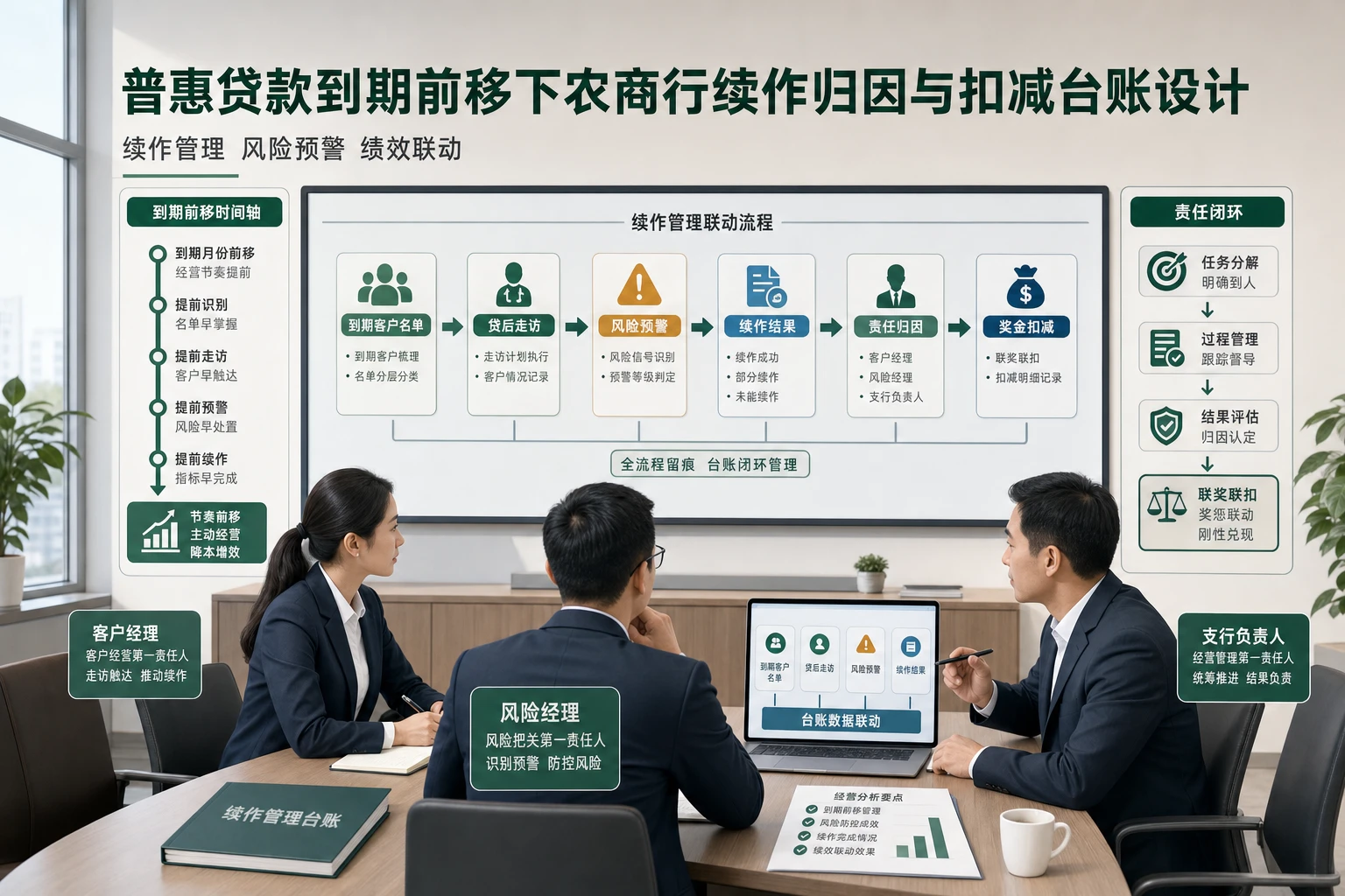 普惠贷款到期前移下农商行续作归因与扣减台账设计