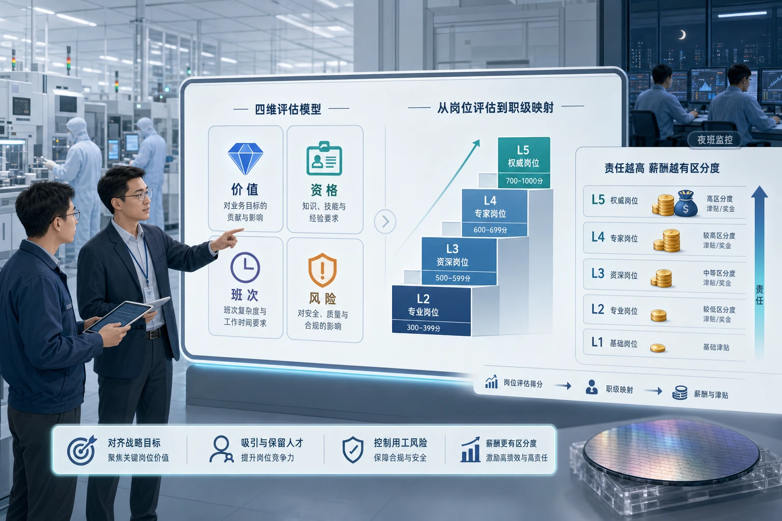 2026年倒班制晶圆厂关键岗位职级分层与津贴联动设计