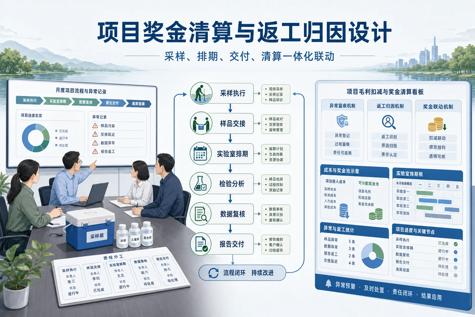 批量送检常态化下项目奖金清算与返工归因设计（2026年版）