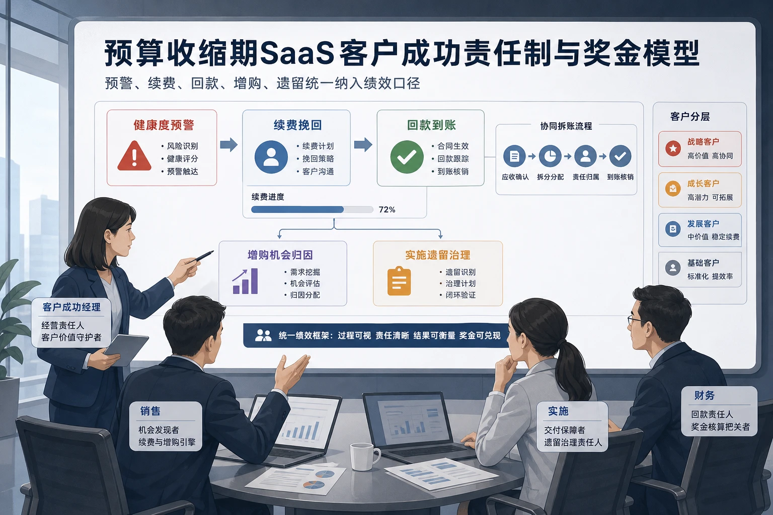 2026年预算收缩期SaaS客户成功责任制与奖金模型设计