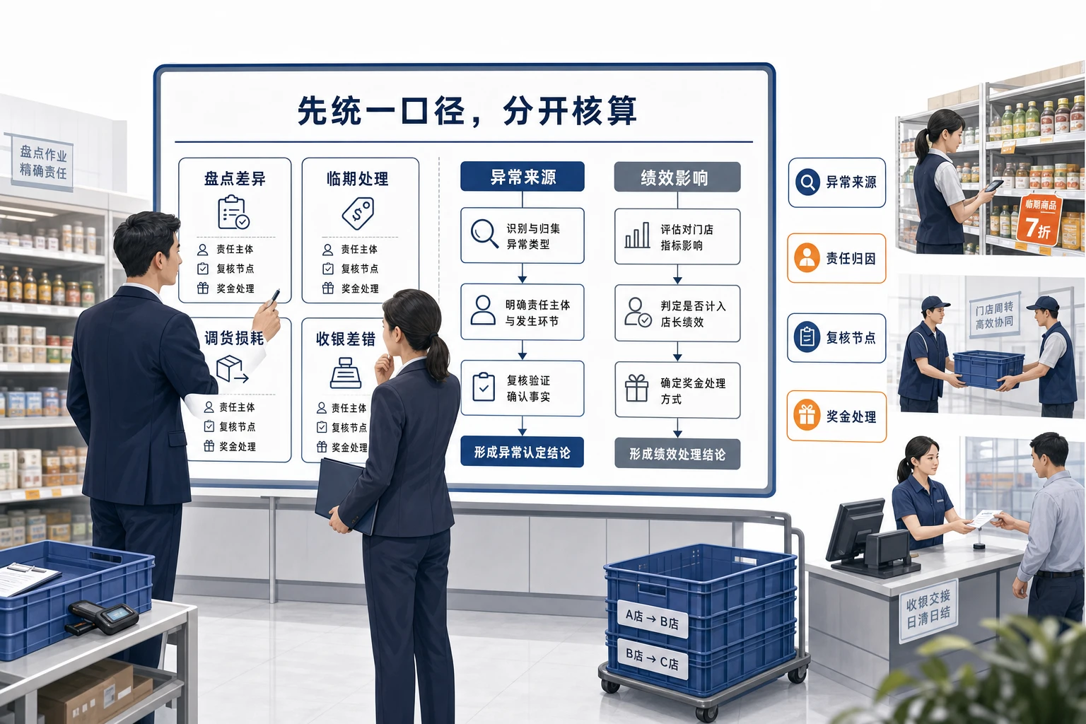 连锁门店盘点差异与跨店调货责任归因实务