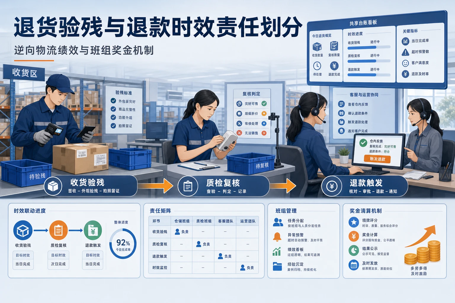 2026年退货验残与退款时效责任划分及奖金机制设计