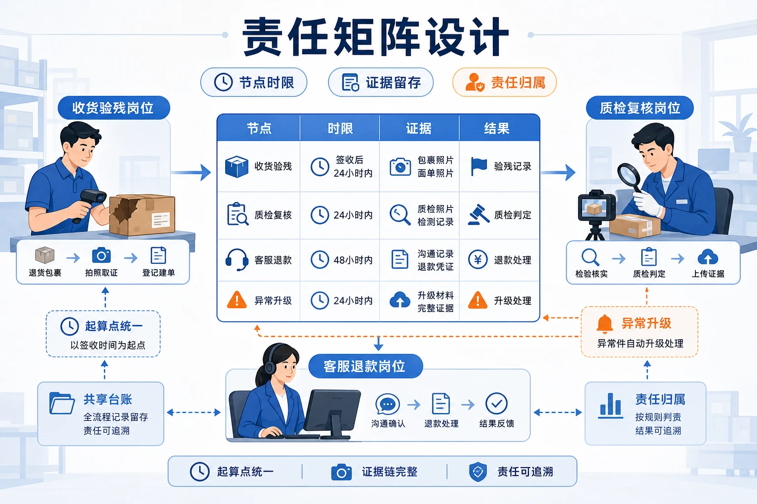 2026年退货验残与退款时效责任划分及奖金机制设计