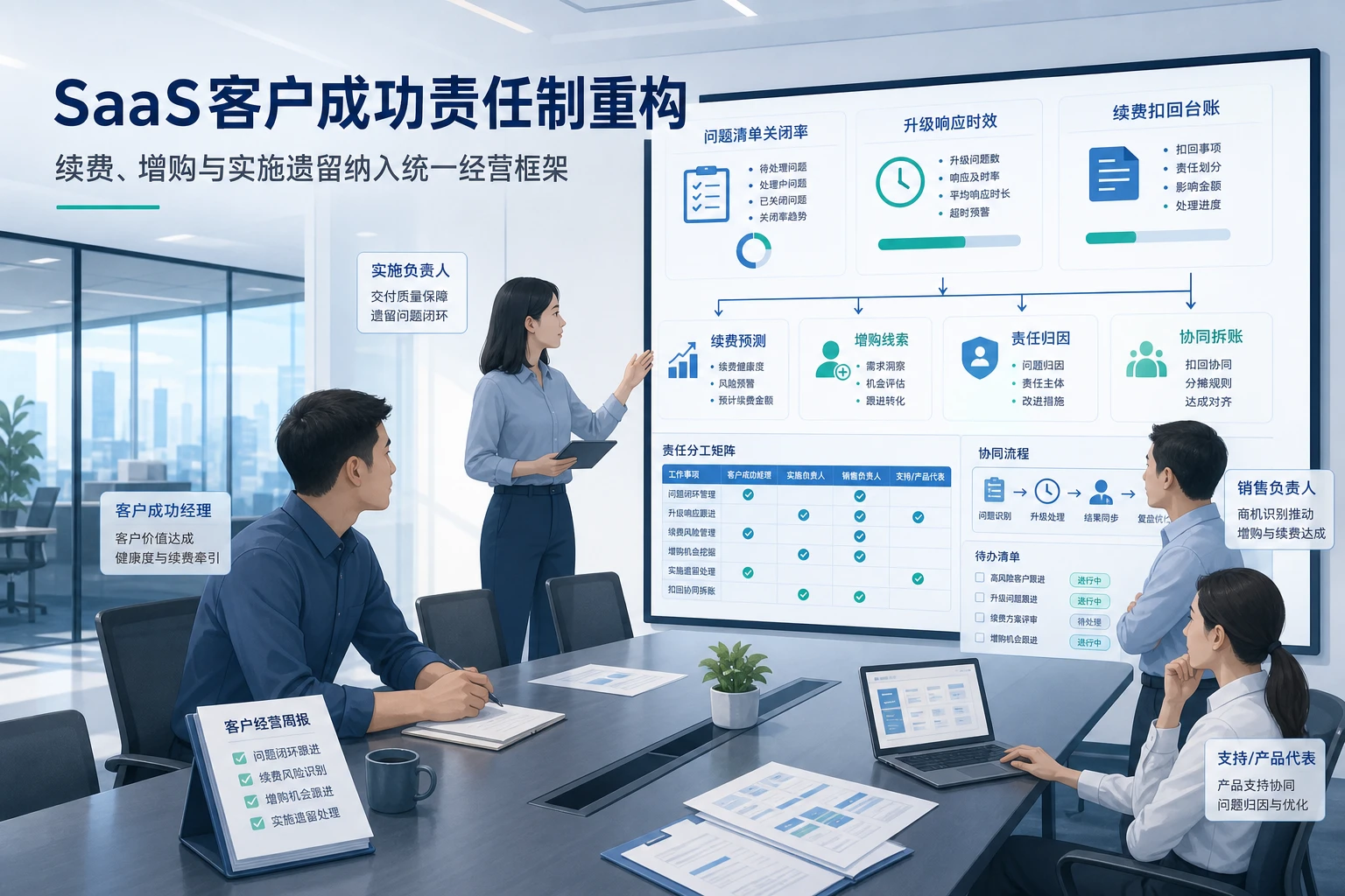 实施遗留拖慢续约后的SaaS客户成功责任制重构（2026年版）