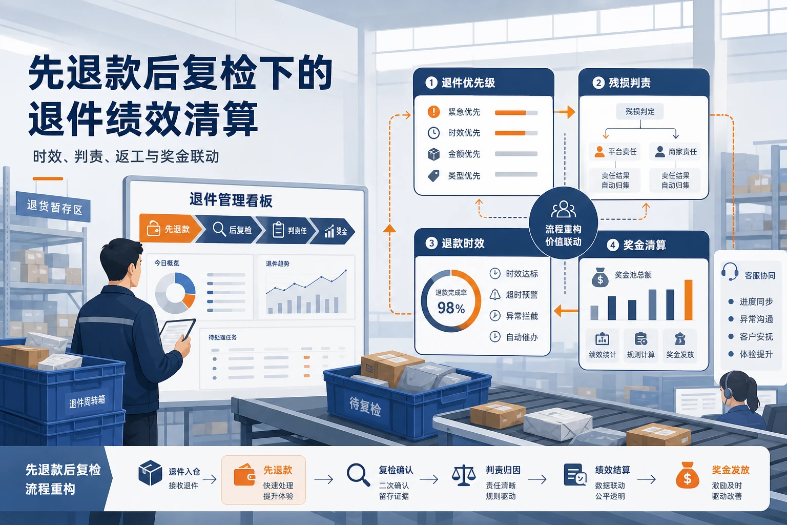 2026年先退款后复检常态化下退件班组绩效清算指南