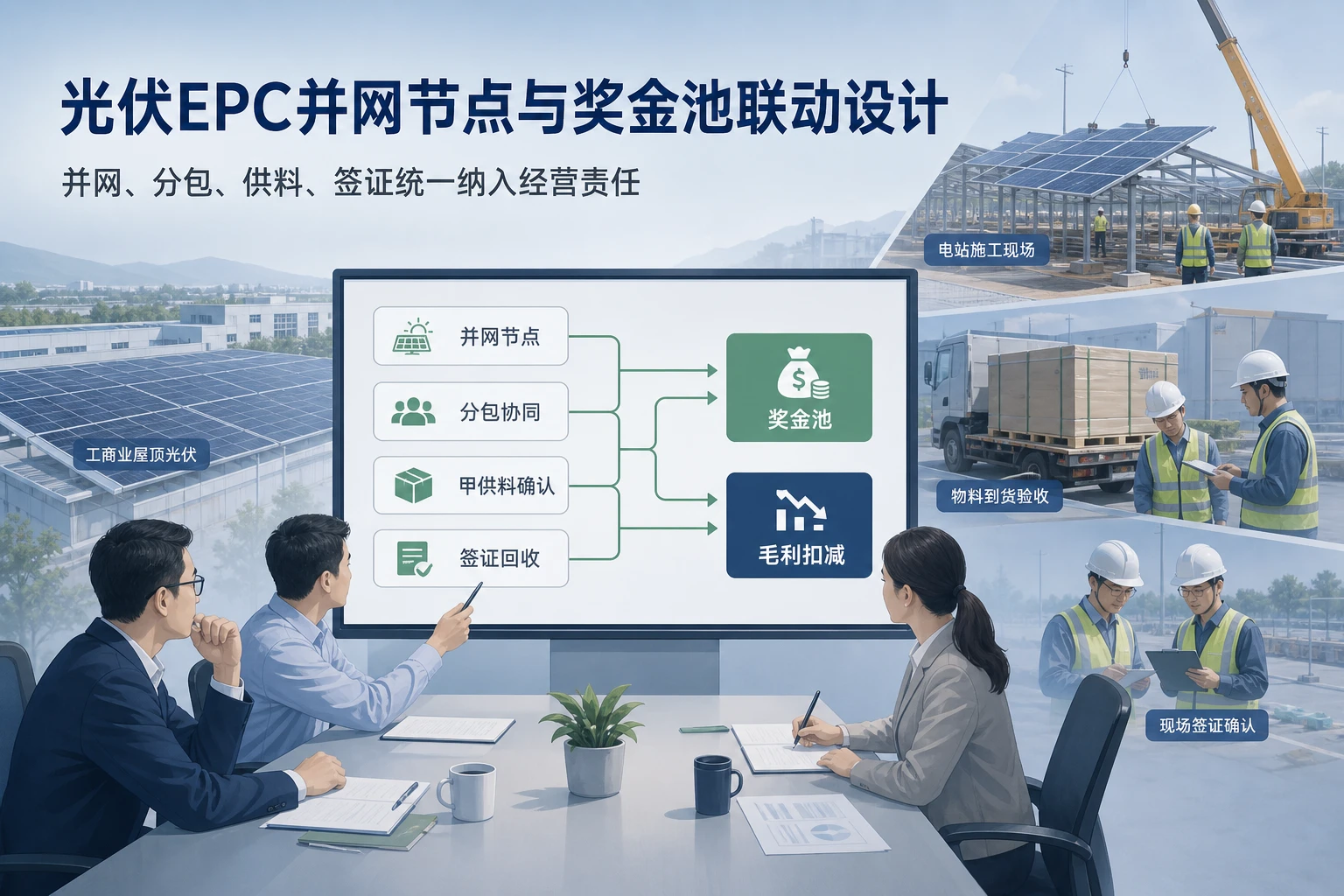 光伏EPC并网节点与奖金池联动设计实务（2026年版）