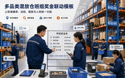 多品类混放仓班组奖金表模板：库位准确率、错拣复盘与带教联动设计（2026年版）