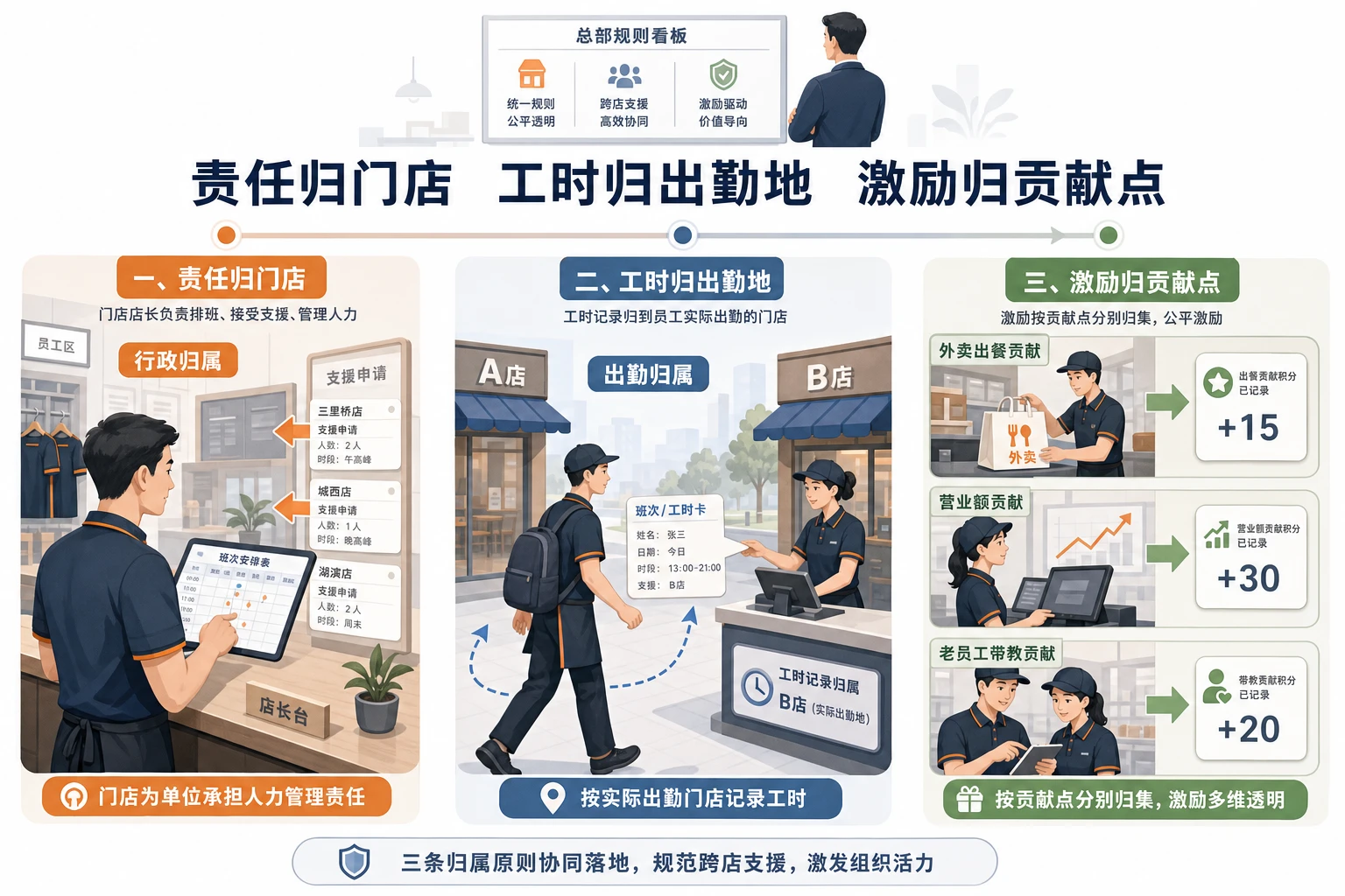 2026年连锁餐饮跨店支援人工分摊与奖金归属机制设计