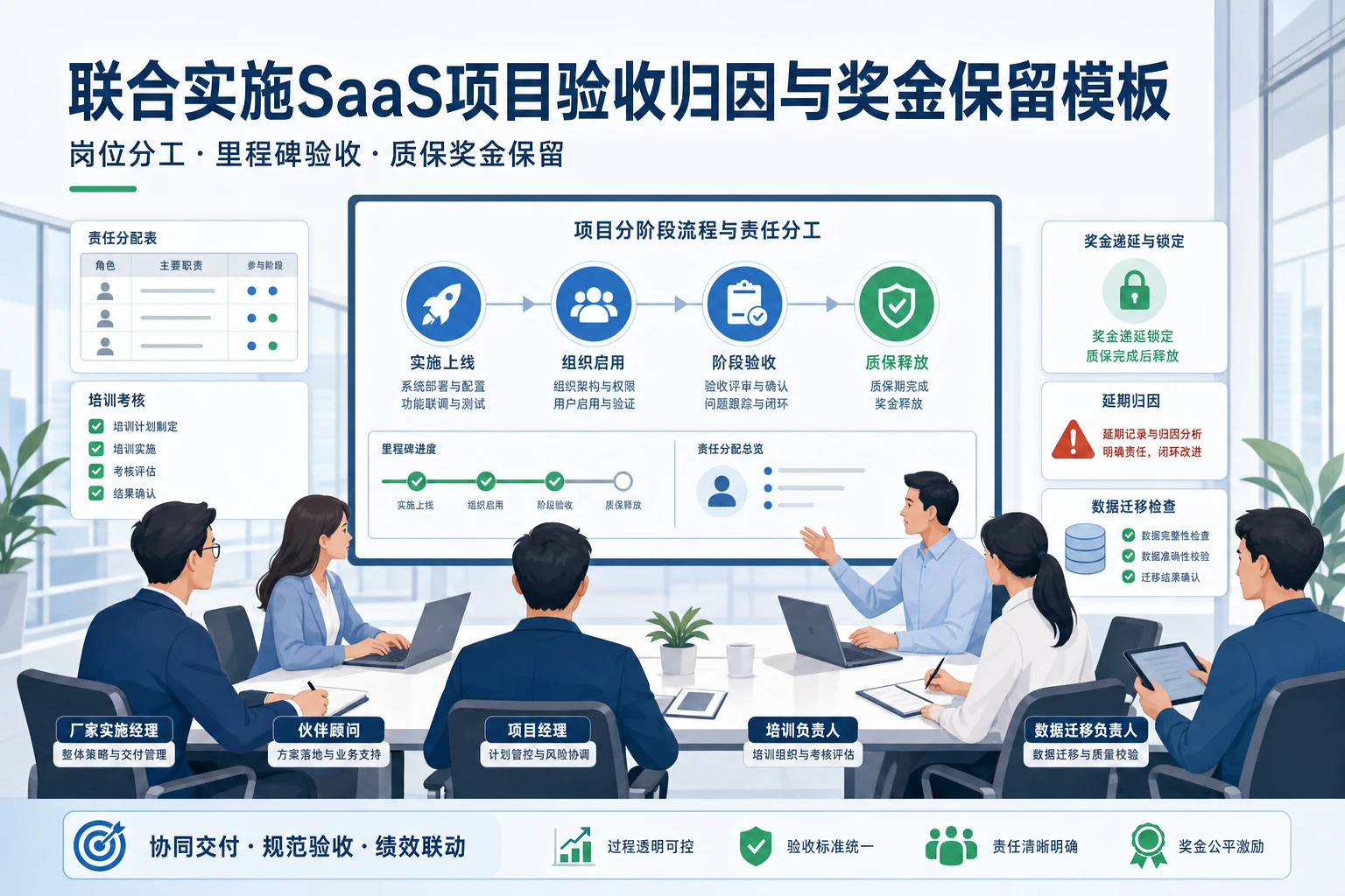 2026年联合实施SaaS项目验收归因与奖金保留模板