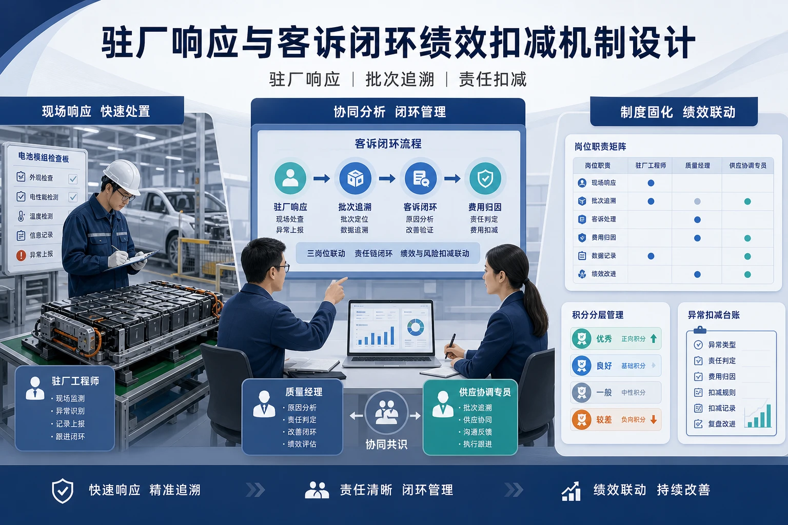 驻厂响应与客诉闭环绩效扣减机制设计