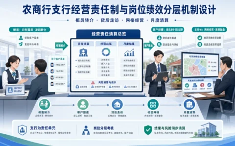 农商行支行经营责任制怎么做：柜员转介、贷后回访与网格化经营绩效清算框架