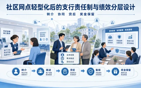 农商行社区网点轻型化后如何重设支行责任制与分层绩效机制